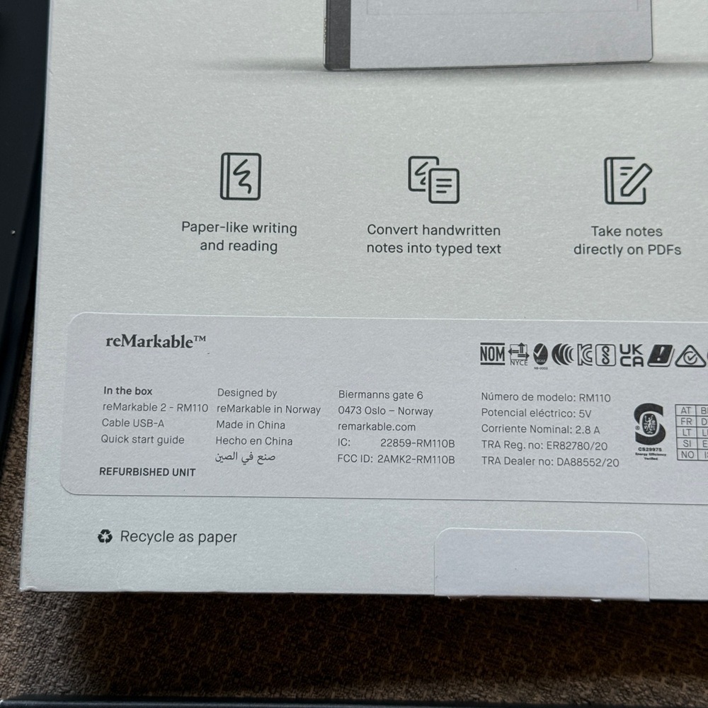 reMarkable2 E-Ink Tablet and Marker Plus refurbished - Picture 3 of 6